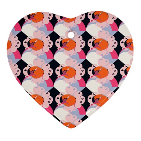 Digi Anim Heart Ornament (Two Sides) from ArtsNow.com Front