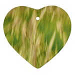 Golden Grass Abstract Ornament (Heart)