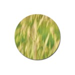 Golden Grass Abstract Magnet 3  (Round)