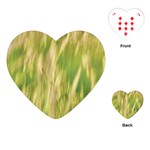 Golden Grass Abstract Playing Cards Single Design (Heart)