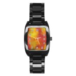 Flower Abstract Stainless Steel Barrel Watch