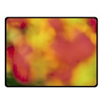 Flower Abstract Double Sided Fleece Blanket (Small) 