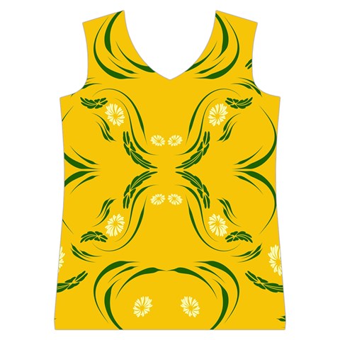 Floral folk damask pattern Fantasy flowers Floral geometric fantasy Women s Basketball Tank Top from ArtsNow.com Front