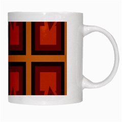 Abstract pattern geometric backgrounds   White Mugs from ArtsNow.com Right