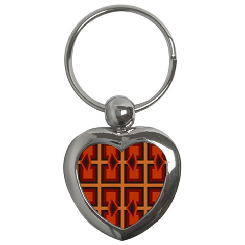 Abstract pattern geometric backgrounds   Key Chain (Heart) from ArtsNow.com Front