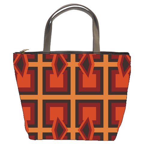 Abstract pattern geometric backgrounds   Bucket Bag from ArtsNow.com Front