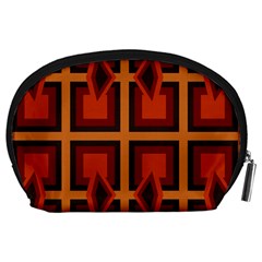 Abstract pattern geometric backgrounds   Accessory Pouch (Large) from ArtsNow.com Back