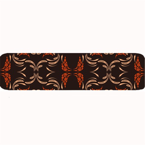 Floral folk damask pattern Fantasy flowers Floral geometric fantasy Large Bar Mats from ArtsNow.com 32 x8.5  Bar Mat