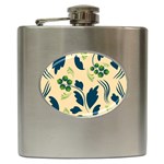 Folk flowers print Floral pattern Ethnic art Hip Flask (6 oz)