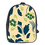 Folk flowers print Floral pattern Ethnic art School Bag (XL)