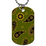 Floral pattern paisley style Paisley print. Doodle background Dog Tag (One Side)