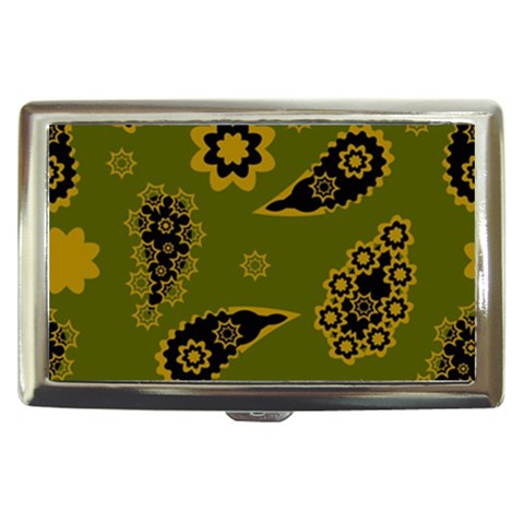 Floral pattern paisley style Paisley print. Doodle background Cigarette Money Case from ArtsNow.com Front