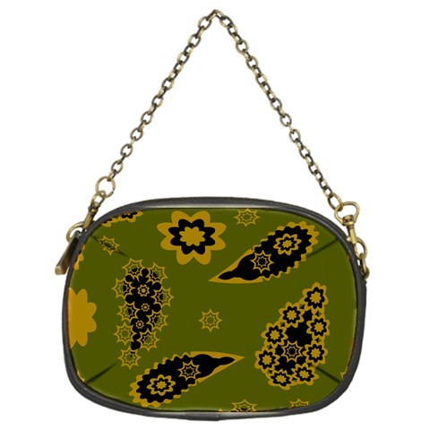 Floral pattern paisley style Paisley print. Doodle background Chain Purse (One Side) from ArtsNow.com Front
