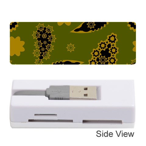 Floral pattern paisley style Paisley print. Doodle background Memory Card Reader (Stick) from ArtsNow.com Front