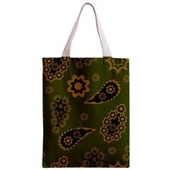 Floral pattern paisley style Paisley print. Doodle background Zipper Classic Tote Bag from ArtsNow.com Front