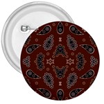 Floral pattern paisley style Paisley print. Doodle background 3  Buttons