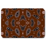 Floral pattern paisley style Paisley print. Doodle background Large Doormat 