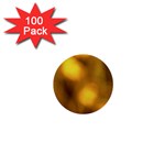 Orange Vibrant Abstract 1  Mini Buttons (100 pack) 