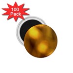 Orange Vibrant Abstract 1.75  Magnets (100 pack) 