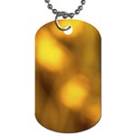Orange Vibrant Abstract Dog Tag (Two Sides)