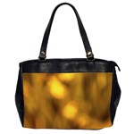 Orange Vibrant Abstract Oversize Office Handbag (2 Sides)