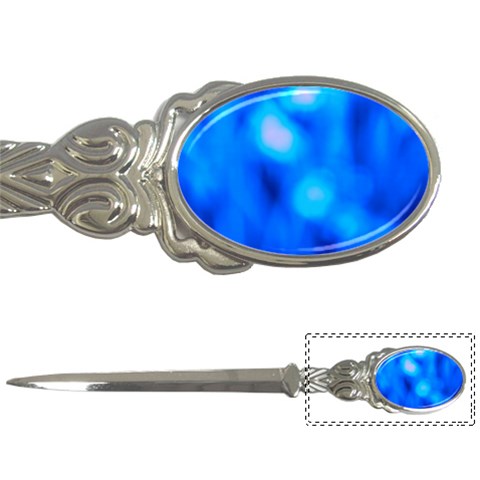 Blue Vibrant Abstract Letter Opener from ArtsNow.com Front