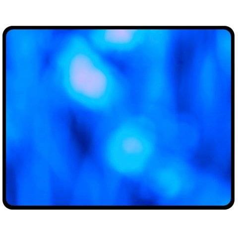 Blue Vibrant Abstract Fleece Blanket (Medium)  from ArtsNow.com 60 x50  Blanket Front