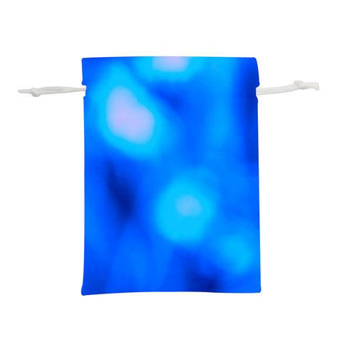Blue Vibrant Abstract Lightweight Drawstring Pouch (L) from ArtsNow.com Front
