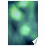 Green Vibrant Abstract Canvas 24  x 36 
