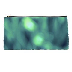 Green Vibrant Abstract Pencil Case from ArtsNow.com Front