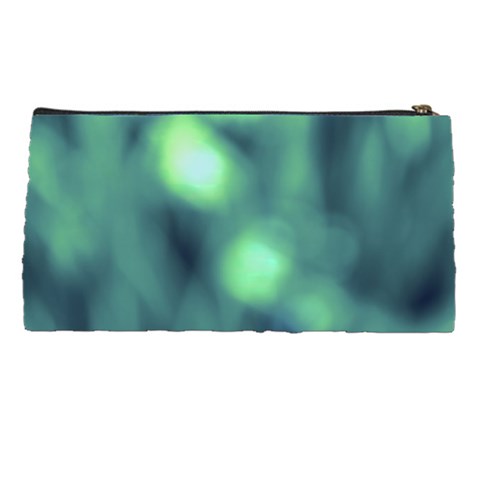 Green Vibrant Abstract Pencil Case from ArtsNow.com Back