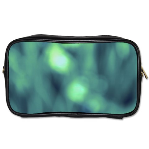 Green Vibrant Abstract Toiletries Bag (Two Sides) from ArtsNow.com Front