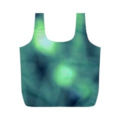 Green Vibrant Abstract Full Print Recycle Bag (M) from ArtsNow.com Front