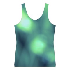 Green Vibrant Abstract Sport Tank Top  from ArtsNow.com Front
