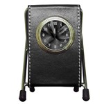 Black Agave Heart In Motion Pen Holder Desk Clock