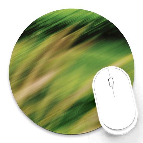 Color Motion Under The Light Round Mousepads from ArtsNow.com Front