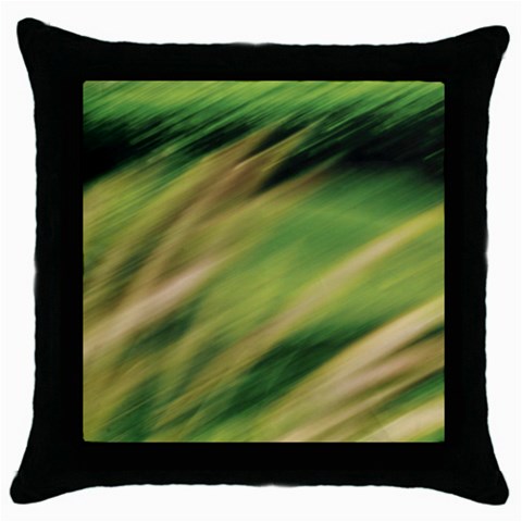 Color Motion Under The Light Throw Pillow Case (Black) from ArtsNow.com Front