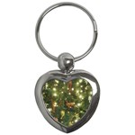 Christmas Tree Decoration Photo Key Chain (Heart)