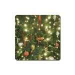 Christmas Tree Decoration Photo Square Magnet