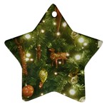 Christmas Tree Decoration Photo Star Ornament (Two Sides)