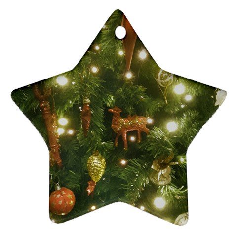 Christmas Tree Decoration Photo Star Ornament (Two Sides) from ArtsNow.com Back