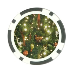 Christmas Tree Decoration Photo Poker Chip Card Guard (10 pack) from ArtsNow.com Front