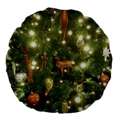 Christmas Tree Decoration Photo Large 18  Premium Flano Round Cushions from ArtsNow.com Back