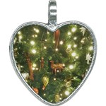 Christmas Tree Decoration Photo Heart Necklace