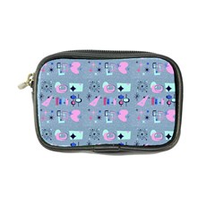 50s Diner Print Blue Coin Purse from ArtsNow.com Front