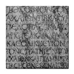 Ancient Greek Typography Photo Tile Coaster
