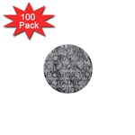 Ancient Greek Typography Photo 1  Mini Buttons (100 pack) 