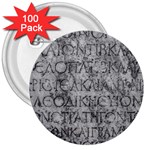 Ancient Greek Typography Photo 3  Buttons (100 pack) 