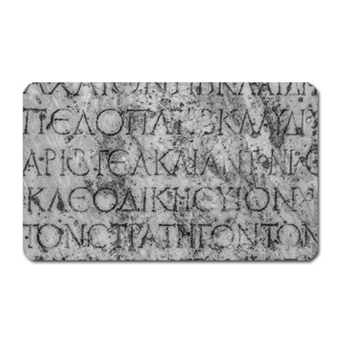 Ancient Greek Typography Photo Magnet (Rectangular) from ArtsNow.com Front