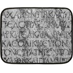 Ancient Greek Typography Photo Fleece Blanket (Mini)